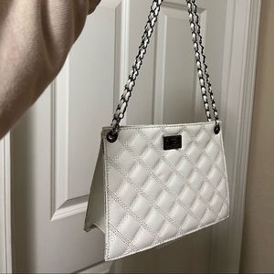 White Little Shoulder Bag . Chain is Adjustable Super Cute
